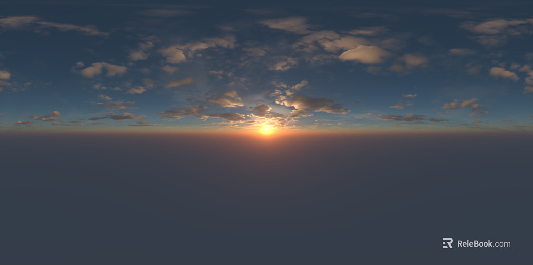 Sunrise Sunset Cloudy Blue Sky Landscape Landscape HDR texture