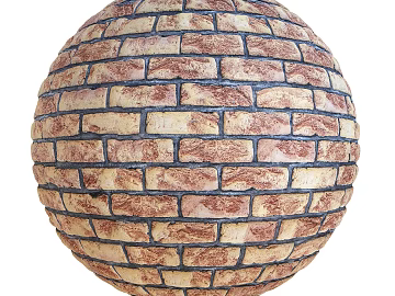 Brick wall PBR texture (ID:ffach675714)