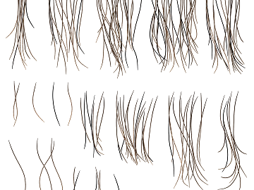 Brown black hair texture material (ID:ffaeh576996)