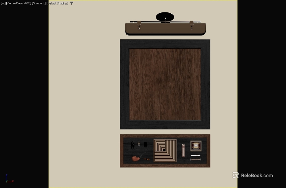Dark Brown Wood Grain Decorative Panel texture
