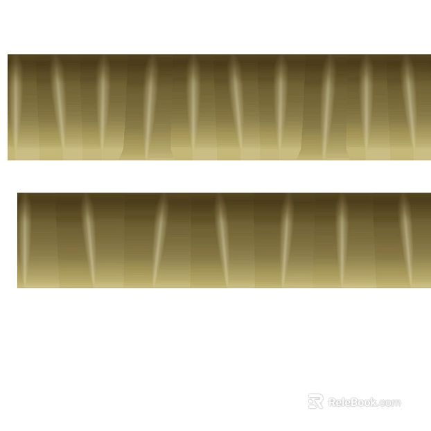 Gold brushed metal trim texture