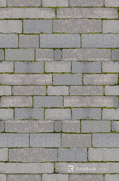 grass-planting brick texture
