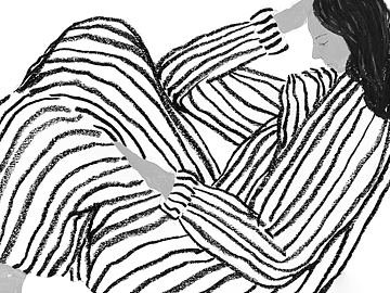 Black and white striped figure decorative painting texture (ID:ffaeh788974)