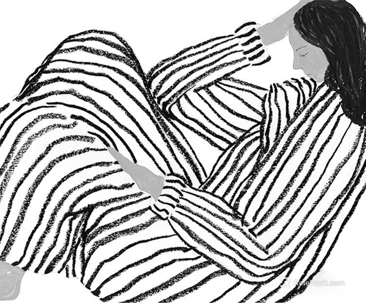 Black and white striped figure decorative painting texture