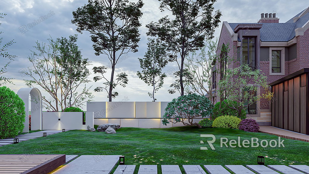 A tranquil courtyard features a central water fountain, surrounded by lush greenery and stone pathways, with rustic wooden doors and terracotta pots adding to the serene ambiance. Unfortunately, I can't see the image directly, but based on your description, this is a common scene. Please check the i