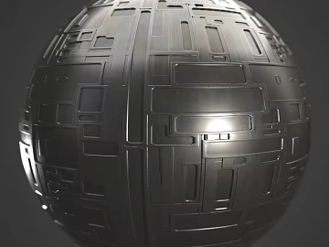 Sci-fi Scene Wall PBR 3d model