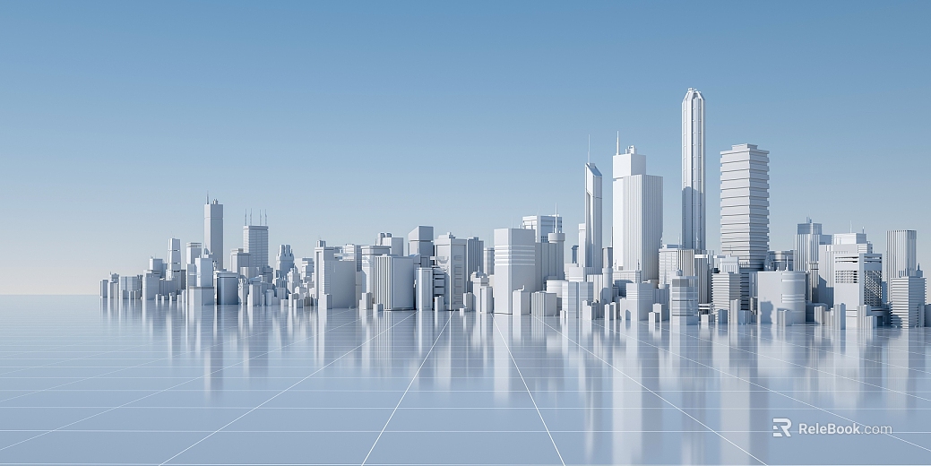 Light gray tone modern urban architecture scene texture