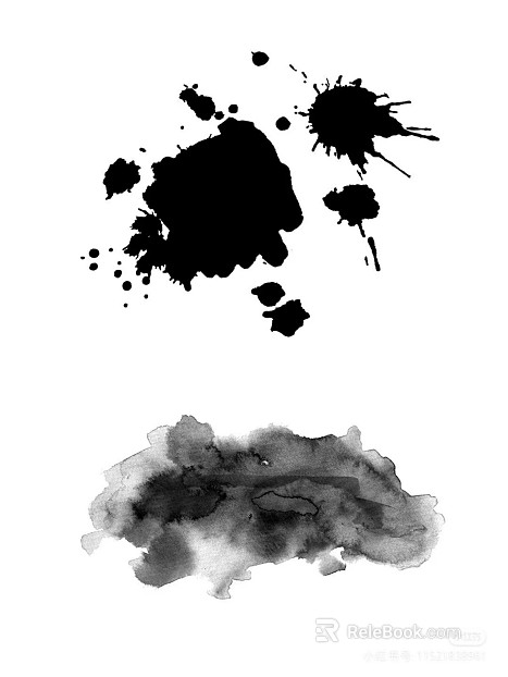 Ink and wash texture