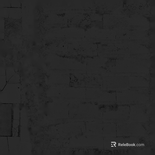 Dark gray brick wall, interior and exterior wall surface texture