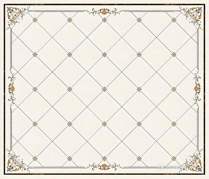 European-style marble floor mosaic texture