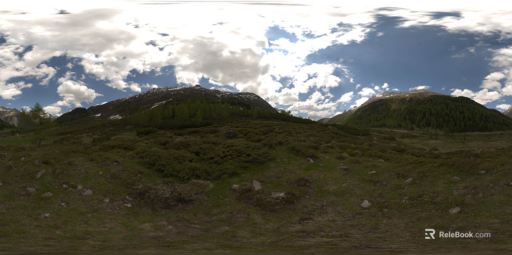 Outdoor Snow Mountain Mountain View Cloudy HDR texture