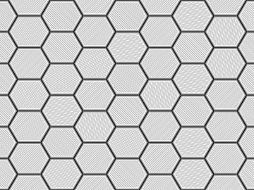 Hexagonal Brick Polygon Black and White Seamless texture (ID:ffagg68226)
