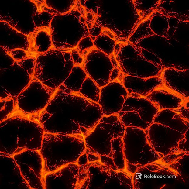 Orange black volcanic rock texture decorative background texture