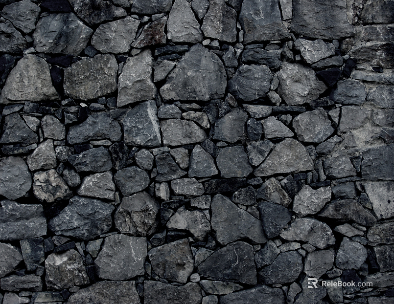 Culture Stone Black Culture Stone texture