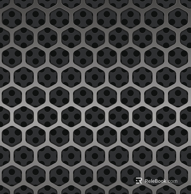Perforated plate metal texture