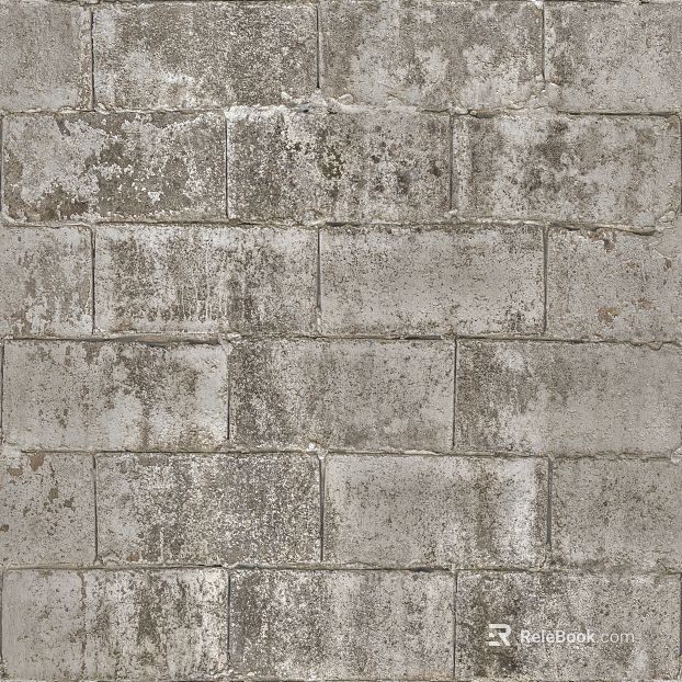 Grey old cement brick wall retro wall texture