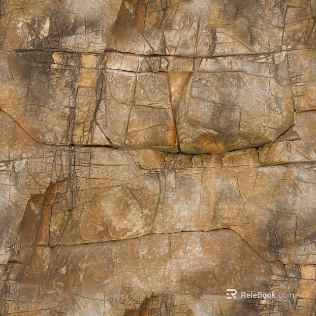 Yellow brown rock exterior finish texture