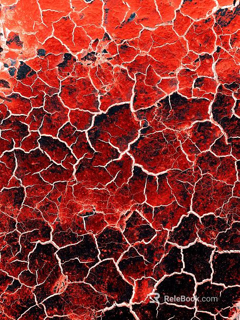 Ice pattern marble red crack texture