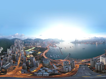 City Harbour Lakes HDR texture (ID:ffach823905)