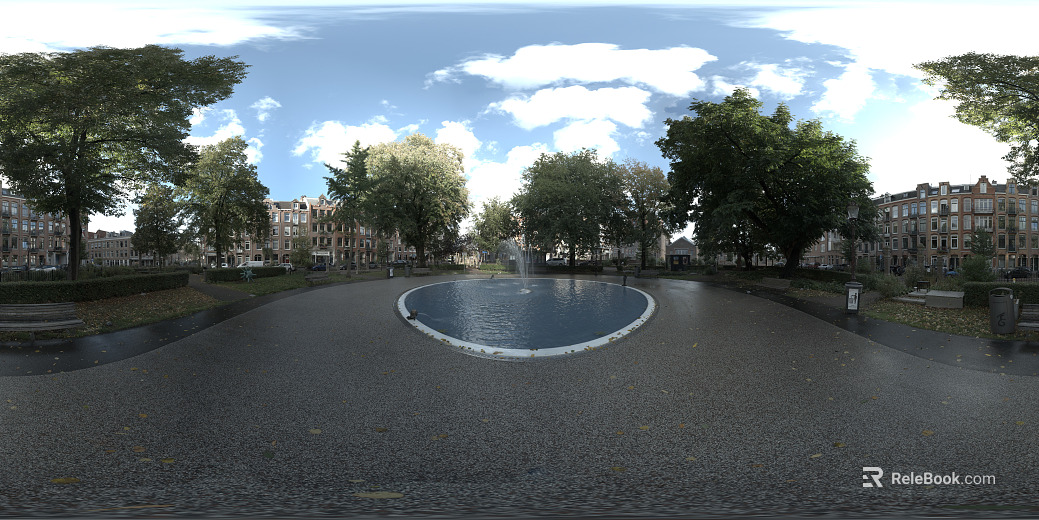 City Park Fountain Square texture