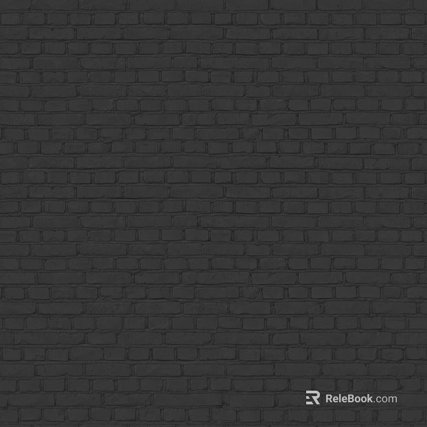 Dark gray brick wall, interior and exterior wall surface texture
