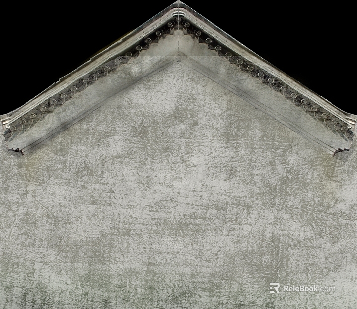 Grey Chinese Eaves Antique Building Wall texture