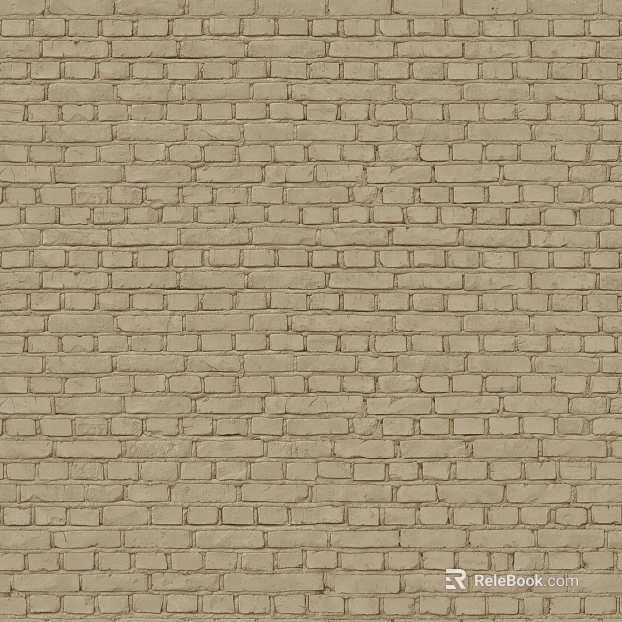 Beige brick wall interior wall texture
