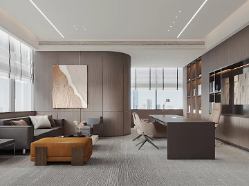 Modern dark gray wood veneer office wall panel texture (ID:ffaeh797526)
