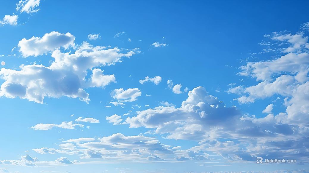 Blue Sky White Clouds Exterior Sky Map texture