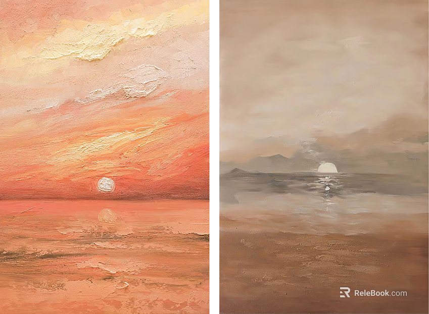 landscape painting texture
