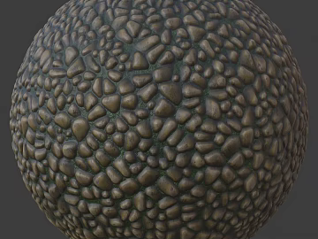 Pebbles PBR texture (ID:ffach965181)