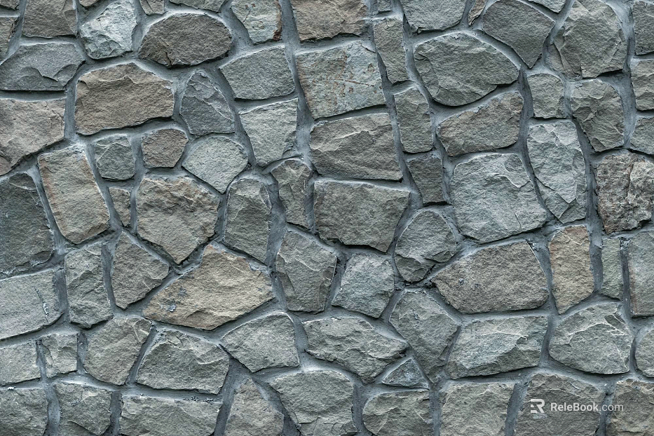 Exterior wall stone wall texture