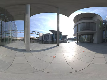 Office Building Outdoor Channel Sunny Day HDR 3d model