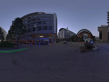 City Commercial Square Night HDR texture (ID:ffabg22581)