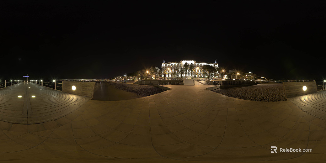 Beach Hotel Night hdr texture