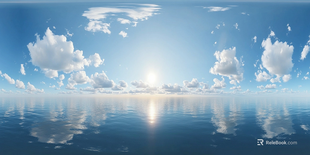 Blue Sky White Clouds Sky Panoramic HDR texture