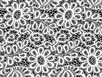 White lace fabric, apparel decoration 3d model