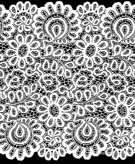 White lace fabric, apparel decoration texture