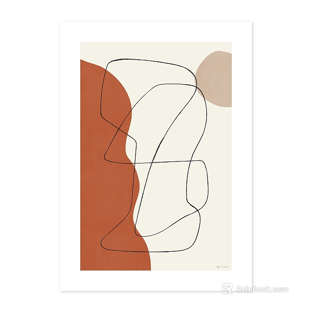 Silent Wind and Brown Abstract Decorative Painting texture