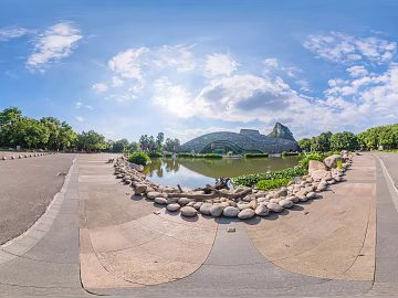HDR City Eco Park Panorama texture (ID:ffach323803)