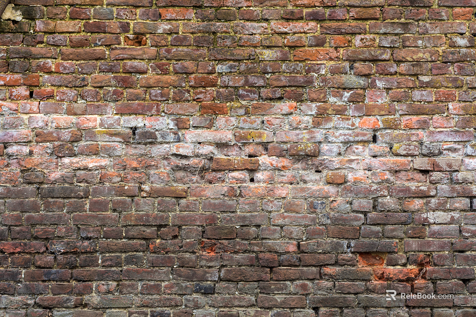 Modern old-fashioned red brick wall industrial wind brick wall dilapidated brick wall texture
