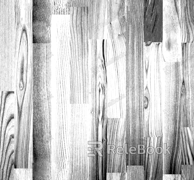 Black and white wood grain texture