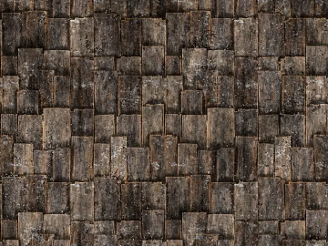 Dark gray old wood wall decoration board 3d model