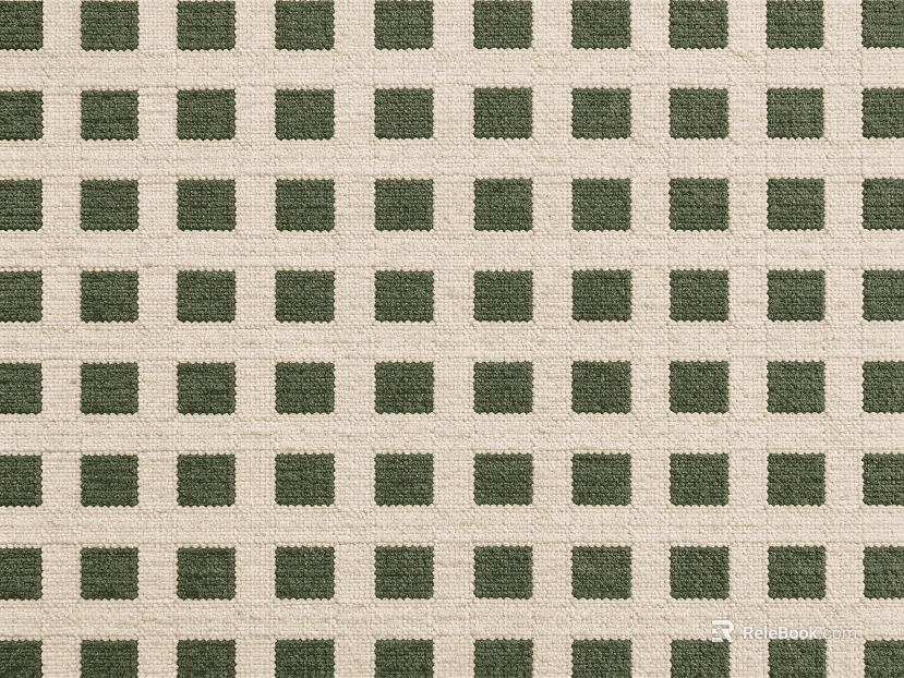 Green and white checkered textured carpet texture