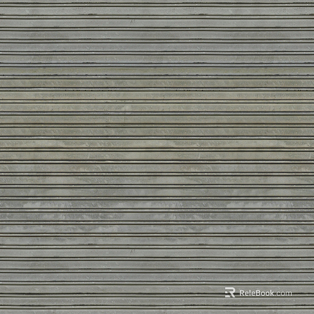 Rolling shutter door metal texture