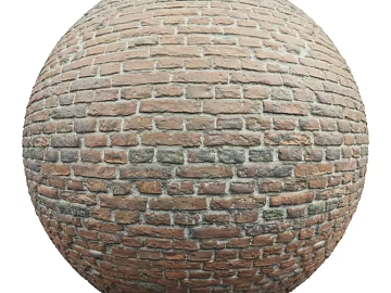 Brick wall PBR texture (ID:ffach099781)