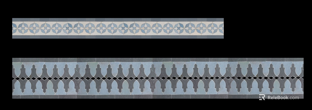 Blue gray tile wall and floor waist line tile texture