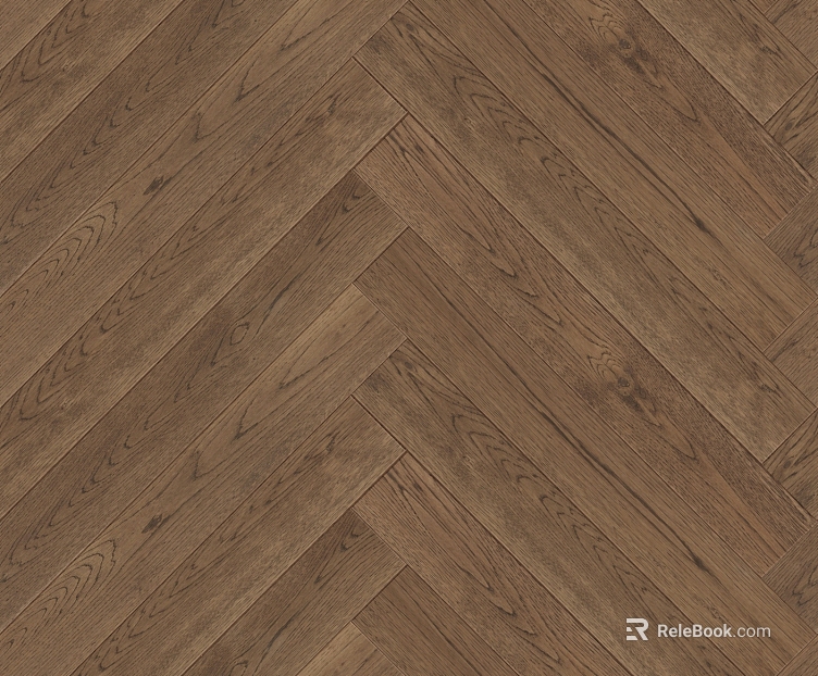 Deep Curry Herringbone Wood Floor Home Decoration Ground texture