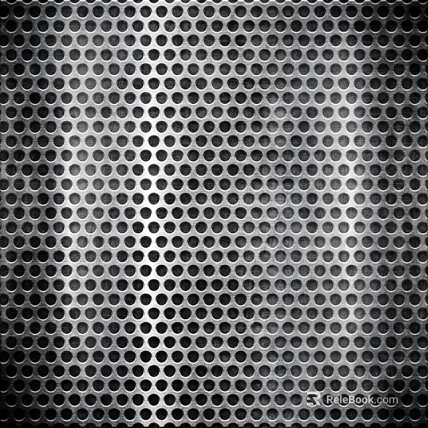 Perforated plate metal texture
