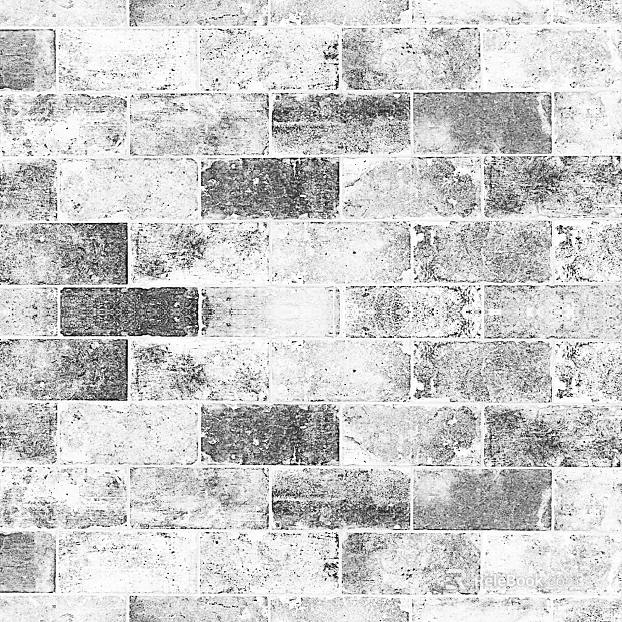 Grey and white old brick wall retro wall texture